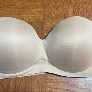 Elegant Cream Strapless Bra